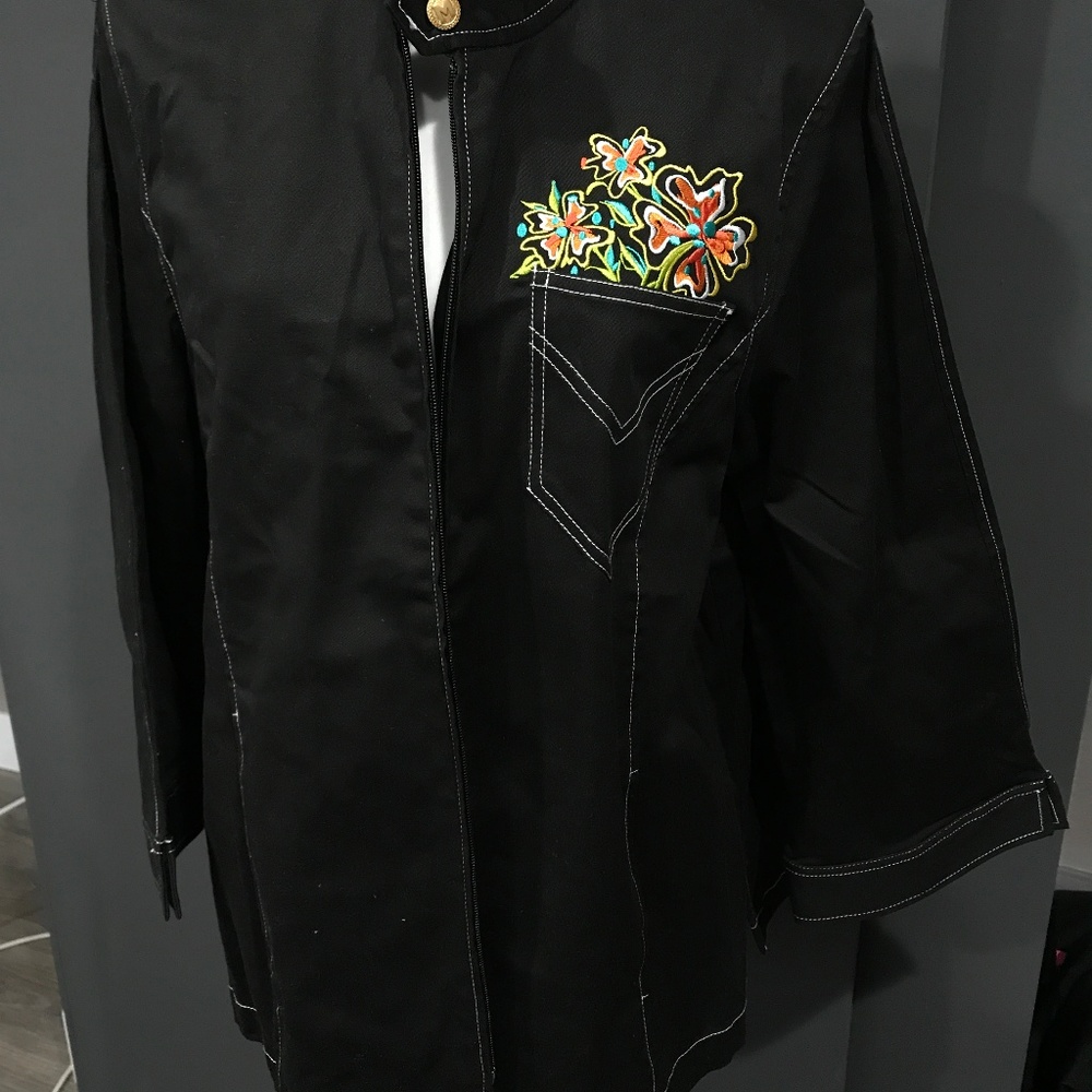 Black Embroidered Jacket